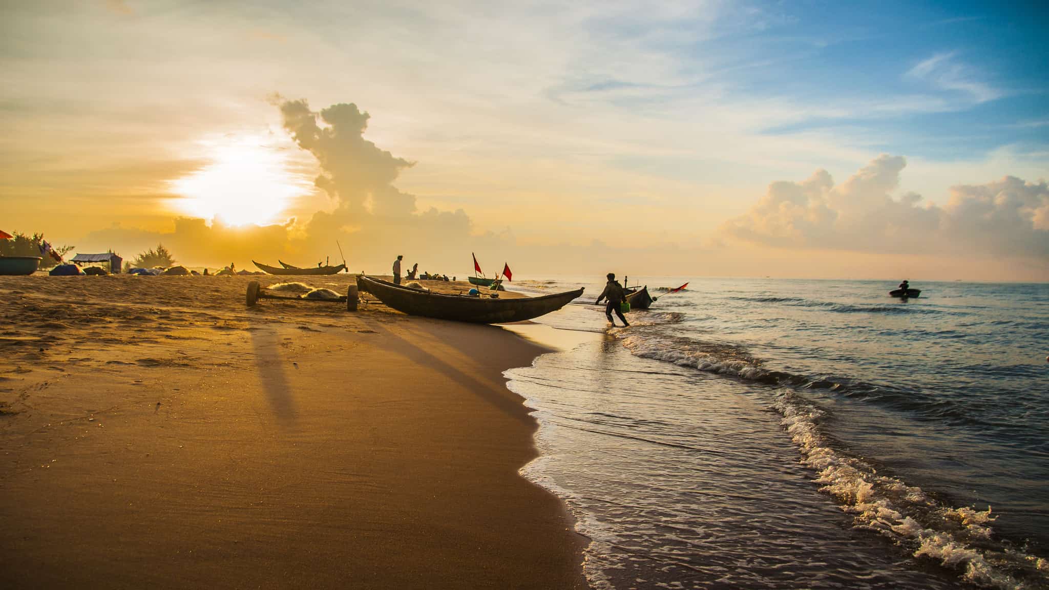 Nét hoang sơ tại biển Hồ Cốc