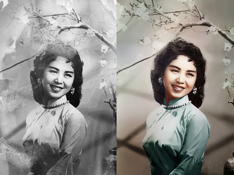 Dịch vụ ghép ảnh và phục chế ảnh hư hỏng nặng – quy trình chi tiết hiệu quả cao