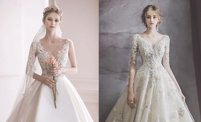 Những mẫu váy cưới đơn giản mà cực sang trọng
